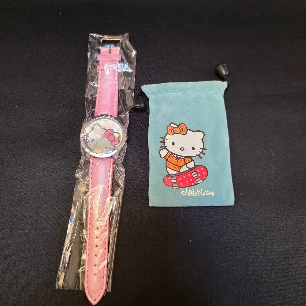 Hello Kitty Fashion Watch Super Cute! Pink Band NEW